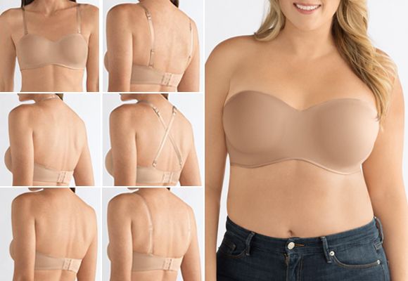 multiway best mastectomy bra - strapless amoena bra Barbara nude