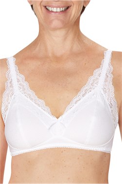 Amanda Wire-free Bustier-44537 - wire-free bra with lace - 44537