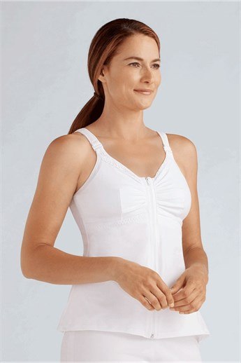 Hannah Breast Surgery Recovery Camisole-2860 - front closure - 6626