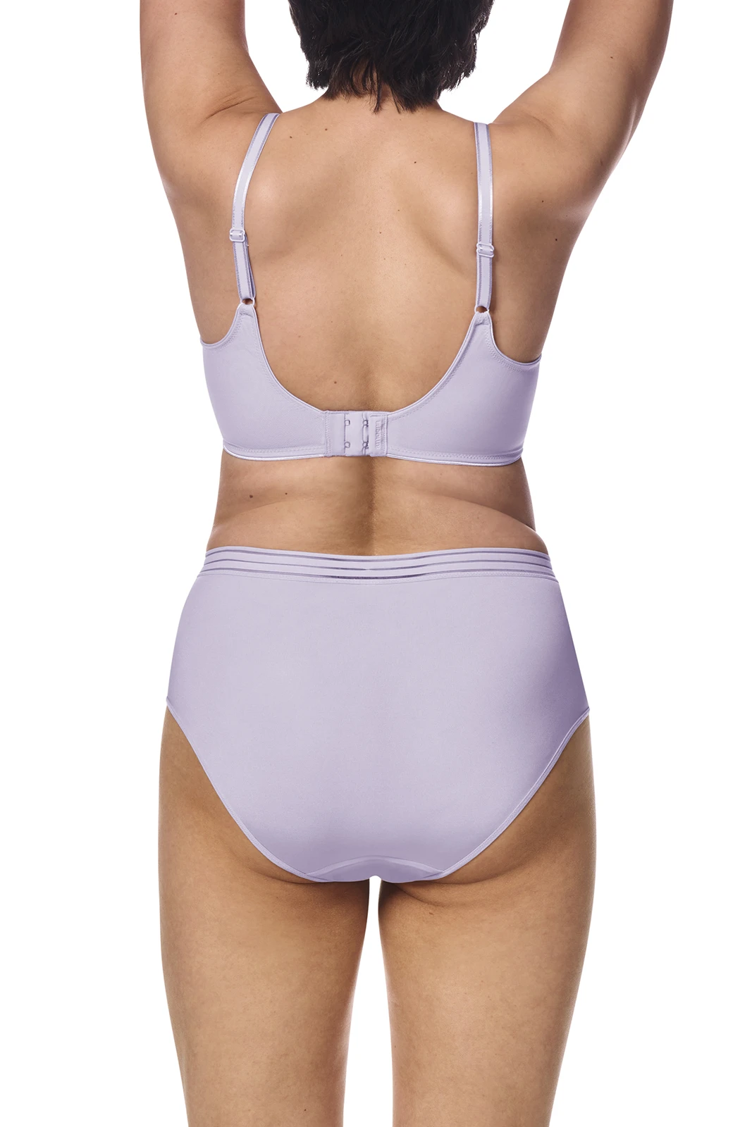 Rosme Women's Unpadded Soft Bra With Padded Straps – Underwire, Adjustable, Collection Viola, Made In EU