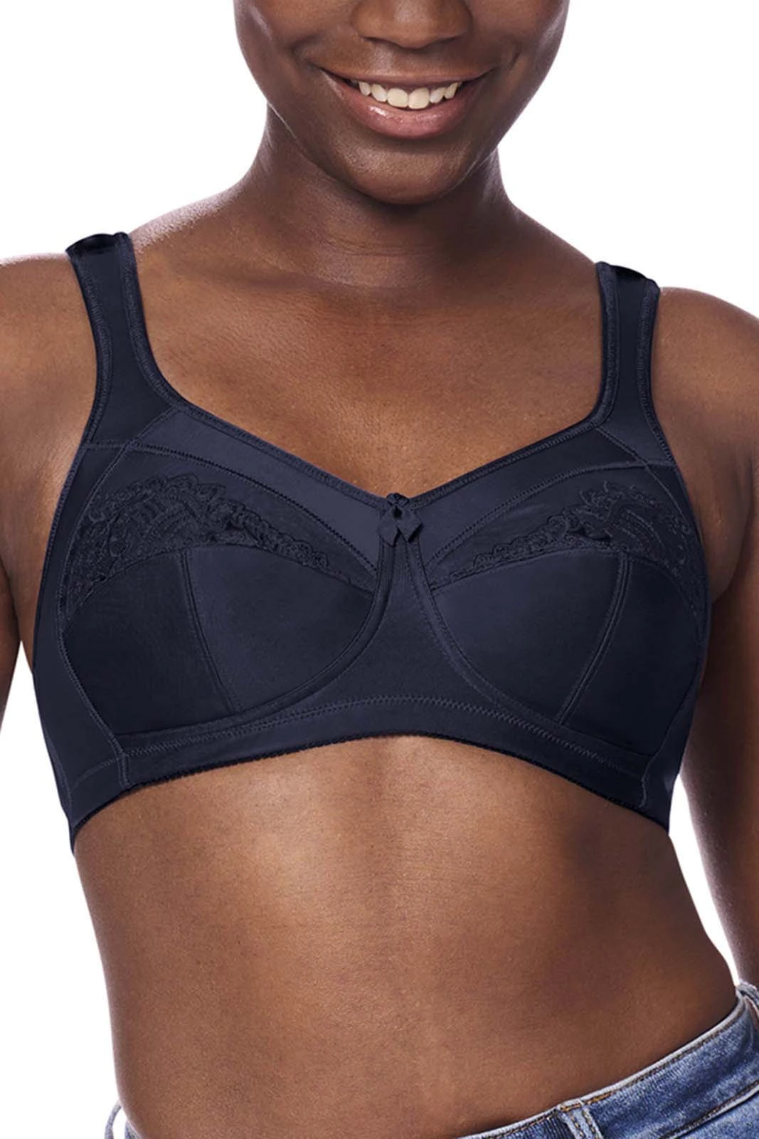 Buy Isadora Wire-Free Bra - dark blue | Amoena USA