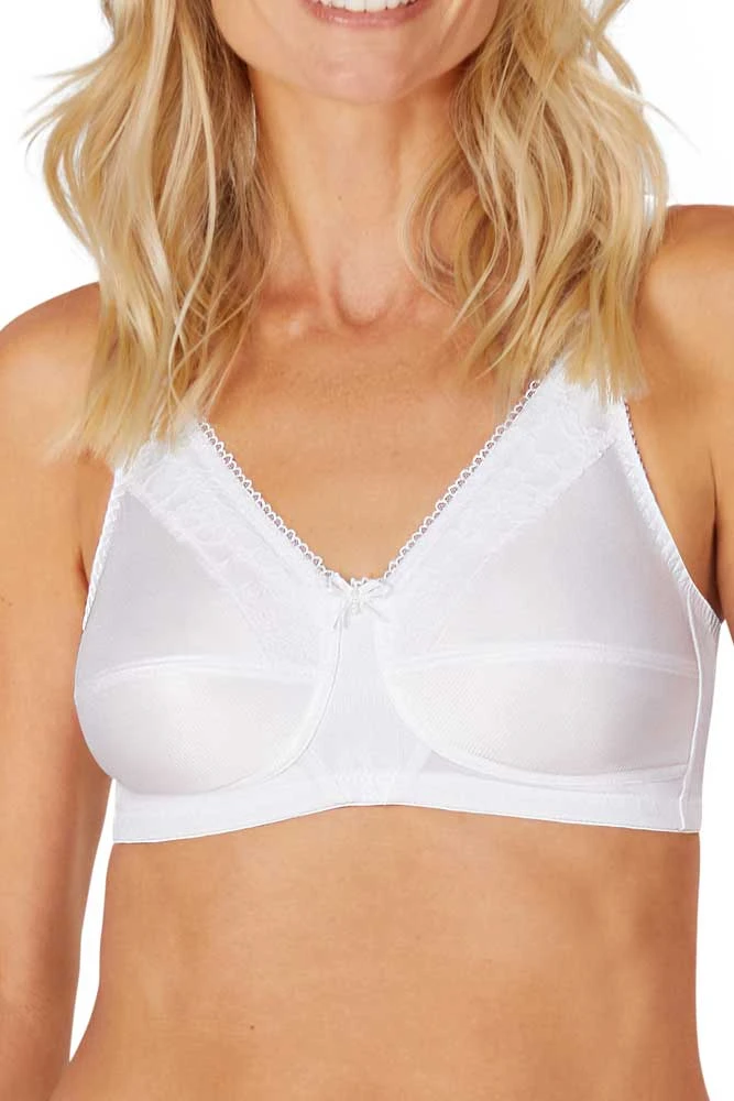 Buy Floret White Solid Pack Of 3 Non Wired Everyday Bra