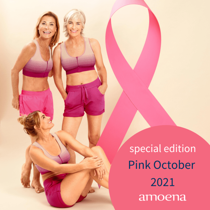 New Pink Bra to Wear for Breast Cancer Awareness Month 2021 amoena canada