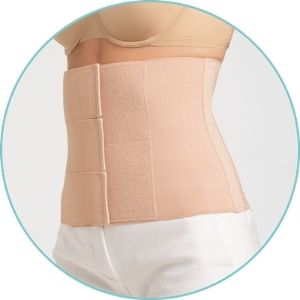 curasupport garment belly bandage