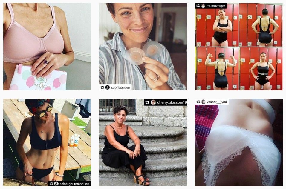 Les compléments mammaires Soutiens-gorge mastectomie & Lingerie Amoena instagram