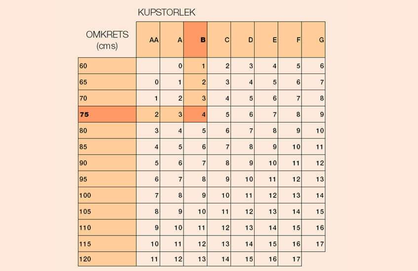 aBröstprotes UTPROVNINGS GUIDE  MÄTA för Bröstprotes