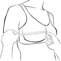Prótesis de Mama - Amoena prótesis parciales - Toma las medidas con una cinta métrica en centímetros 