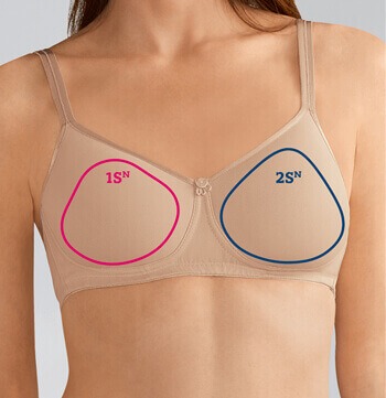 Amoena a lightweight breast prosthesis  -  new shapes