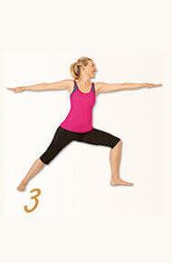 yoga for breast cancer patients - Warrior pose - Strengthens and stretches your legs and ankles
