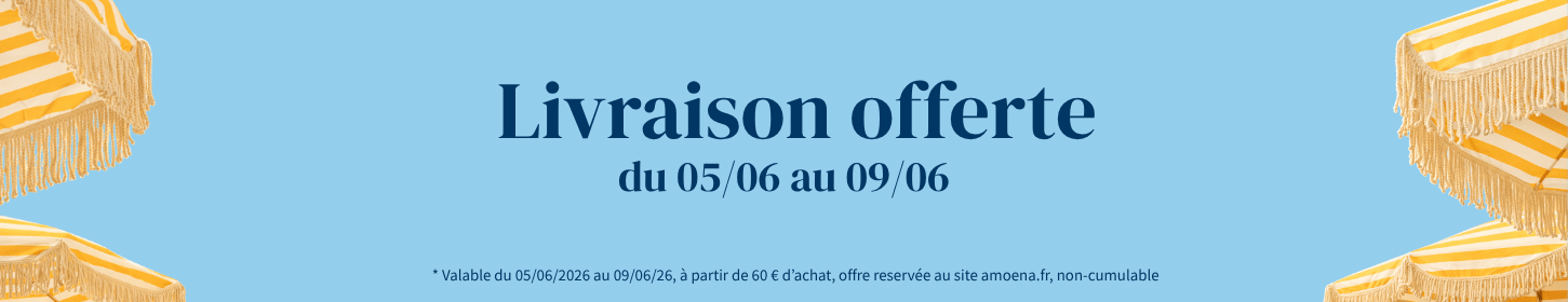Livraison gratuite dès 60€ d’achat !