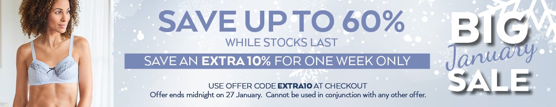 EXTRA10 for a further 10% off Amoena Sale styles