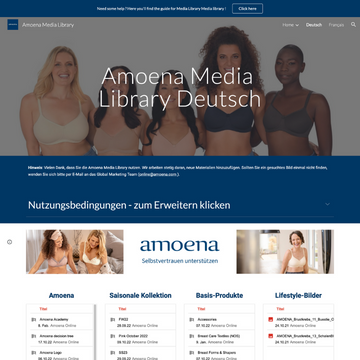 Amoenas neue Media Library
