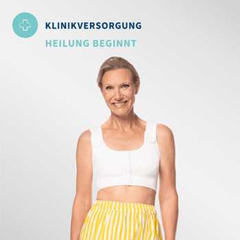 eine Frau trägt Bekleidung welche die Heilung unterstützt