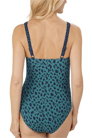 Manila High Neckline One-Piece Swimsuit Alt 0