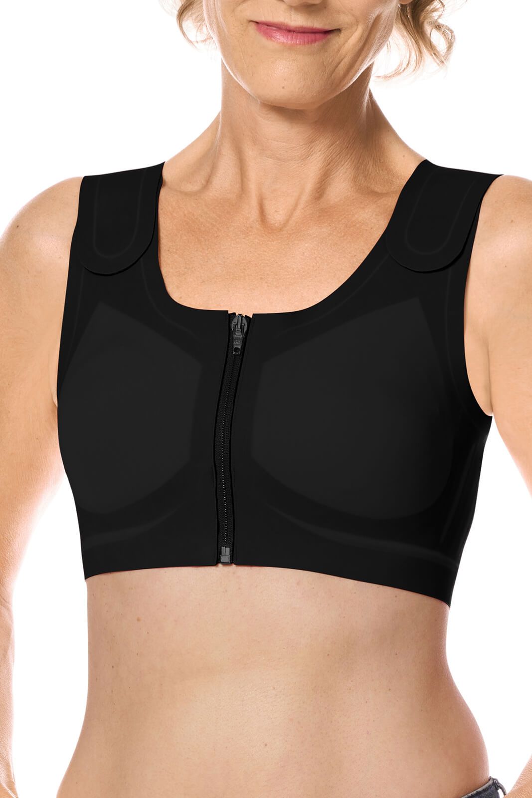 Amoena Womens Leslie Wire-Free Lymphodema Comfort Soft Pocketed Bra -  Supports/Stimulates Lymp Flow