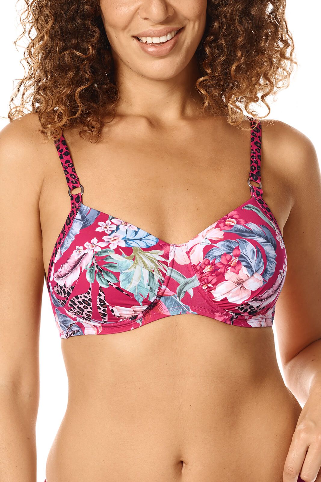 ♡cosmelife♡ Buy Cozumel Soft Bikini Padded Top - deep pink/multi | Amoena USA