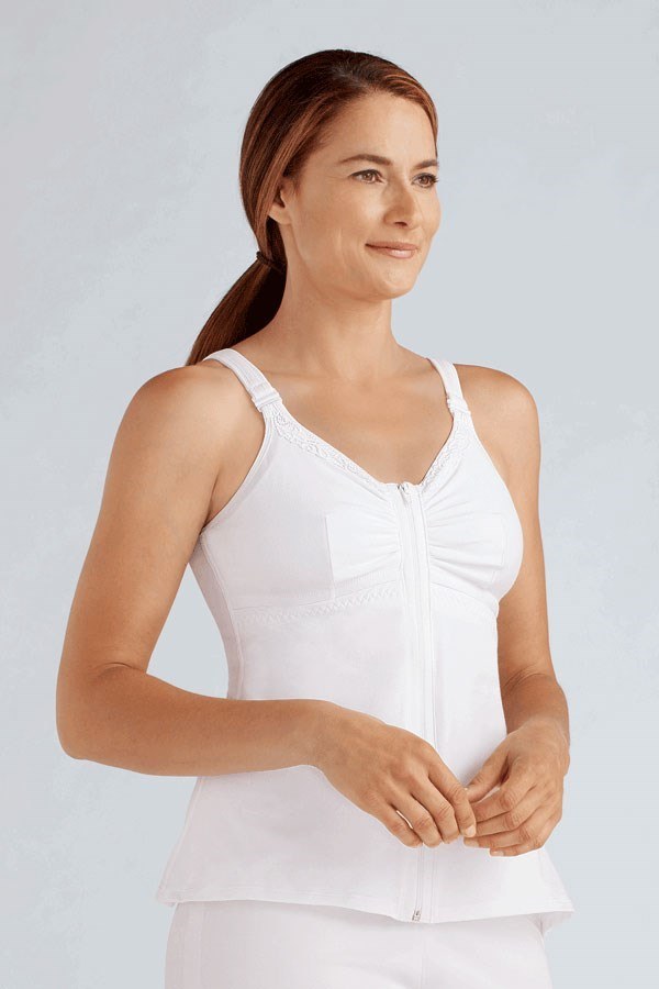 Amoena Womens Hannah Post-Surgery Front Close Camisole