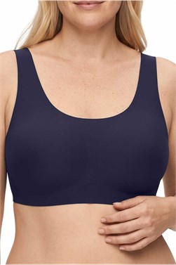 Linda Non-Wired Bra - Linda SB Non-Wired Bra features moulded cups with integrated pockets to hold a breast form, providing comfort and stability with wide straps and a high padded back closure. - 45147