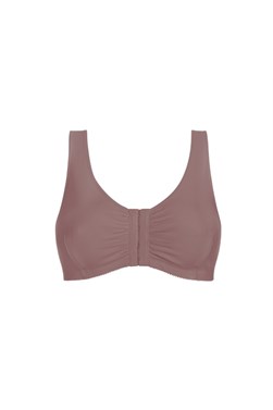 Frances Non-Wired Front Closure Bra - Frances SB FC Non-Wired Front Closure Bra features front fastening with traditional hooks for easy wear, ideal post-surgery or leisure with high cotton content for comfort and moisture absorption. - 45150