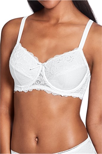 Amanda Wired Bra-44538 - wired bra with lace - 44538