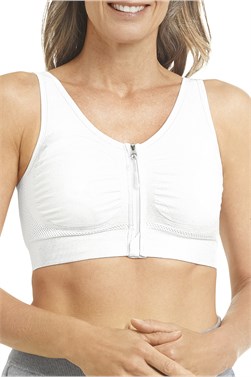 Emilia Seamless Comfort Bra - zip-front closure comfort bra