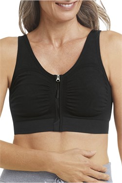 Emilia Seamless Comfort Bra - zip-front closure comfort bra