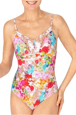 Floral Breeze One-Piece Swimsuit - one piece swimsuit