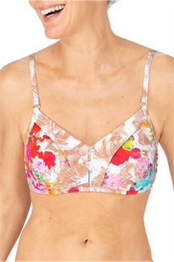 Floral Breeze Two-Piece Bikini Top - bikini top