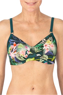 Flower Spirit Padded Bikini Top - padded bikini top