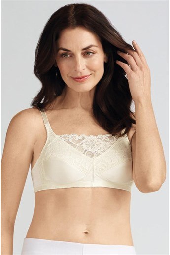 Isabel Non-wired Camisole Bra - camisole bra with stretchy lace insert