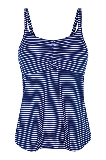 Melissa Odabash Kim Tankini Top - blue | Pocketed Mastectomy