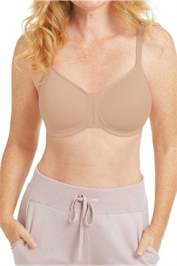 Mara Padded Non-wired Front Closure Bra - non-wired lightly padded T-shirt bra