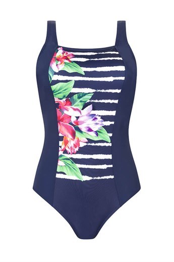 Maritime Meadow Full Bodice Swimsuit - full bodice pocketed swimsuit - 71465