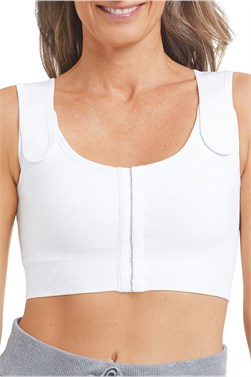 Sina Seamless Post-Surgical Bra - hook and eye front closure compression bra with medium pressure level - 45007