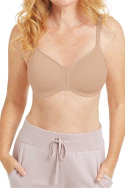Reggiseno Allattamento Senza Ferretto In Pizzo - Comodo, Imbottito, Beige, Taglia L, Per Gravidanza E Post-partum