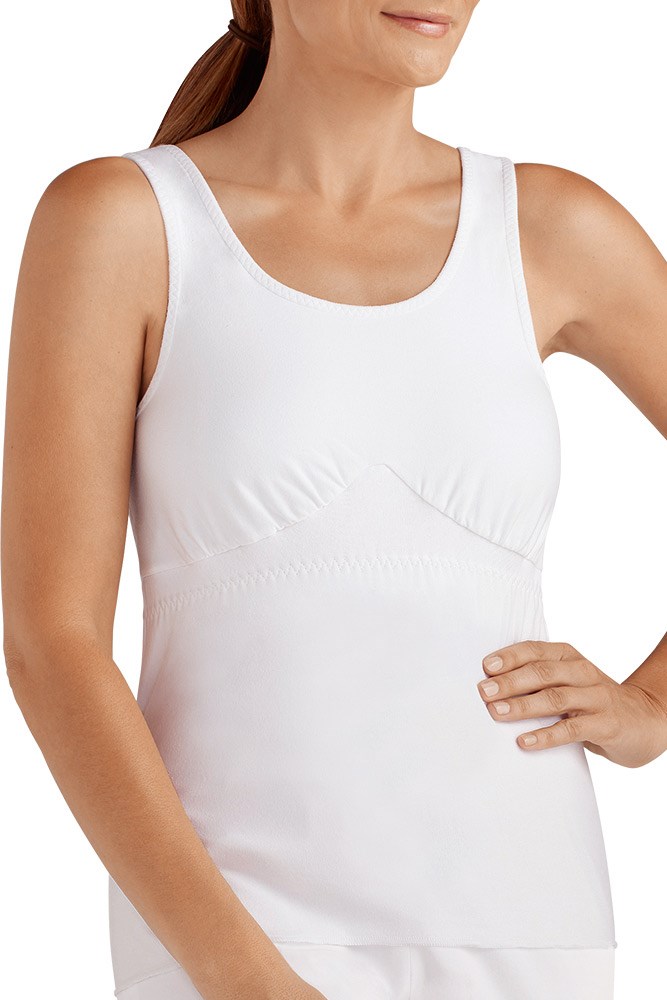 Mastectomy Post-Surgery Camisole 'Jennifer' with soft puffs in