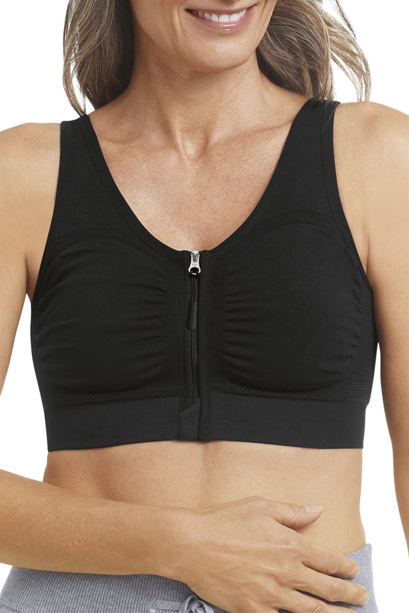 Emilia Seamless Comfort Mastectomy Bra - black, Post Surgery Garments, Amoena UK