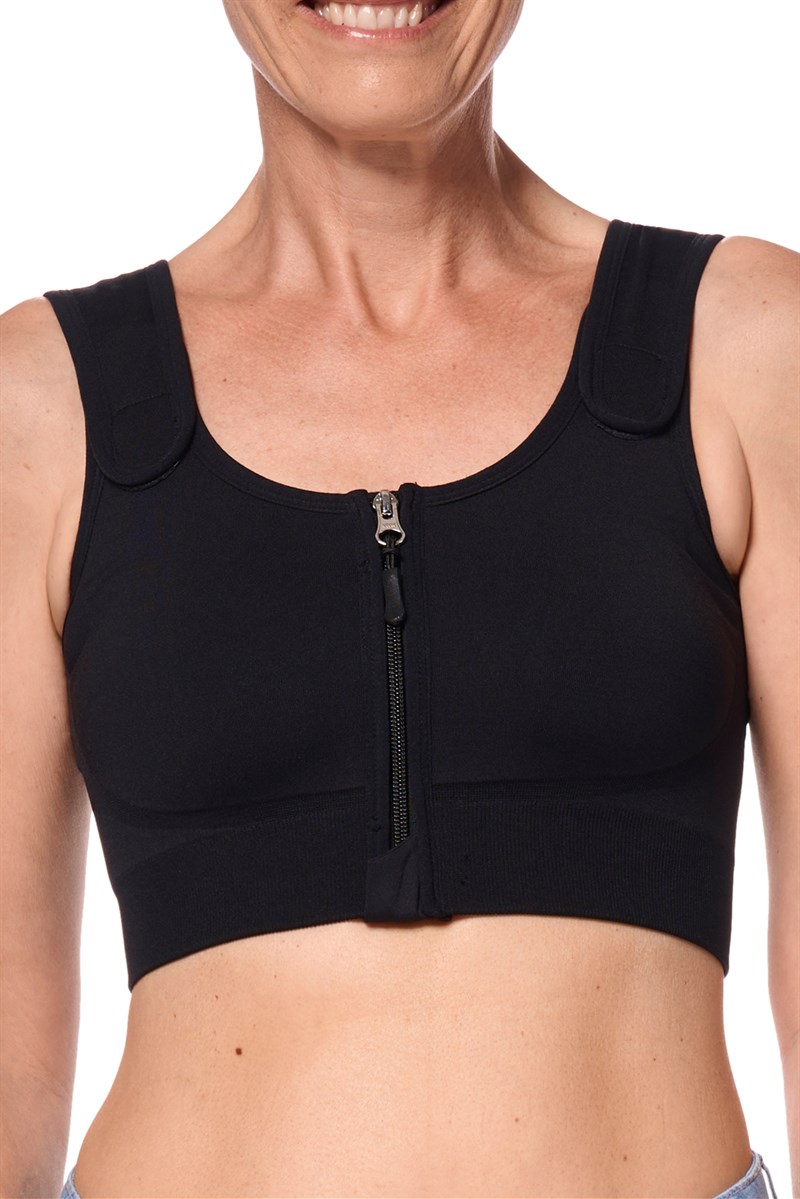 Pamela Seamless Post-Surgical Mastectomy Mastectomy Bra - black, Amoena  USA