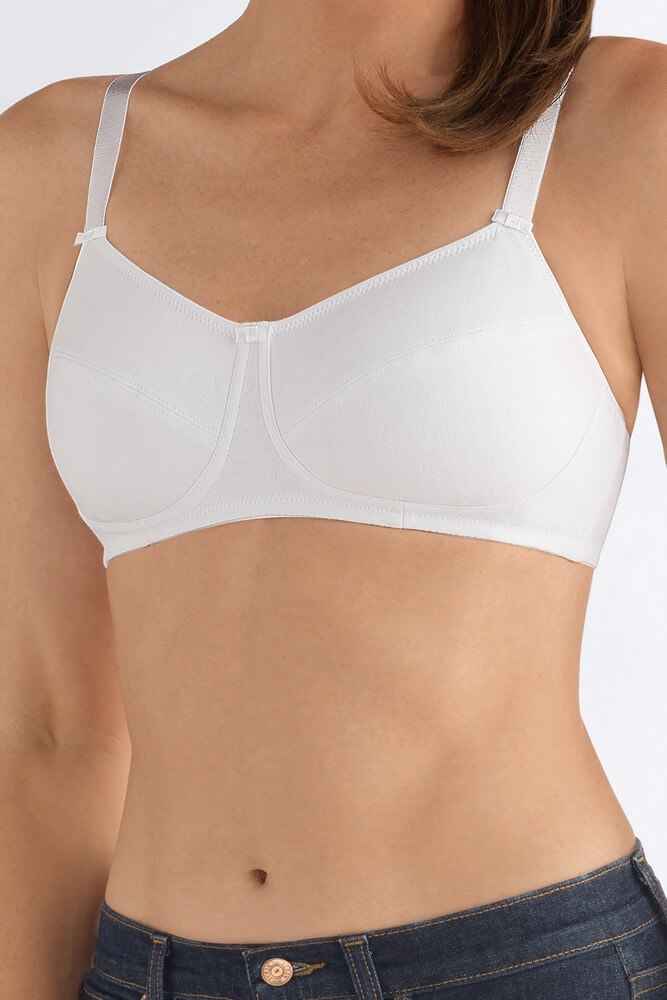 Naturana Reggiseno Senza Ferretto In Cotone - Morbido E Delicato Per L'Uso Quotidiano